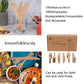 Wooden Compostable Utensils Set - 300 Pieces