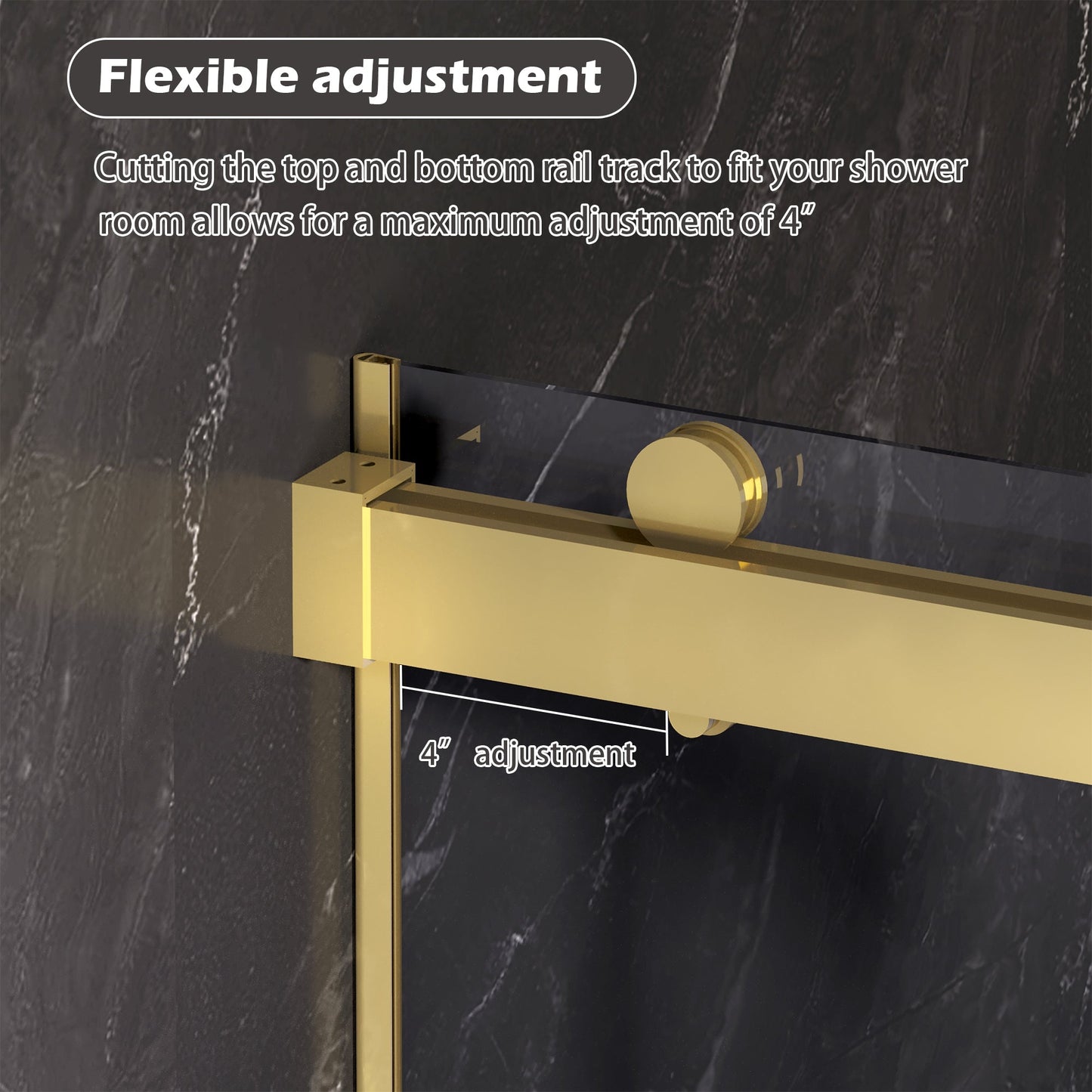 Dual Sliding Frameless Shower Door