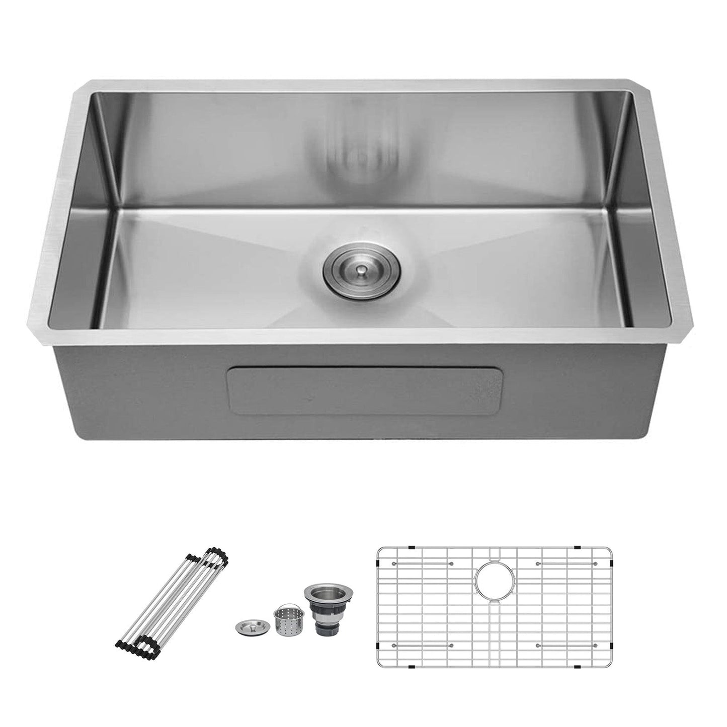 Undermount Kitchen Sink - 32"x18"x9" Stainless Steel