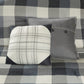 7 Piece Herringbone Comforter Set Grey King