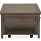 Paxton Place - Rectangular Cocktail Table With Casters - Dovetail Gray