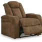 Wolfridge - Power Recliner/Adj Headrest - Brindle