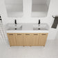 60" Double Sink Bathroom Vanity with Extra-Large Storage