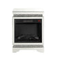 Lotus - Fireplace - Mirrored & Faux Ice Cube Crystals