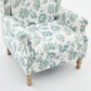 Modern Accent Chair with Retro Wood Legs