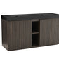 Galan 60" Smoked Bathroom Vanity