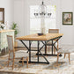 71" Farmhouse Dining Table for 6