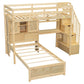 Loft Bed With Built In Desk And Staircase - view 4