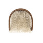 Millwick 26.5" Low Back Genuine Fur Stool