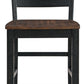Valebeck - Barstool (Set of 2) - Black / Brown