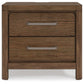 Cabalynn - Two Drawer Night Stand - Light Brown