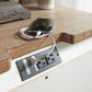 Realyn - Three Drawer Night Stand - White / Brown / Beige