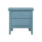 Teal Elegance Nightstand With Drawers