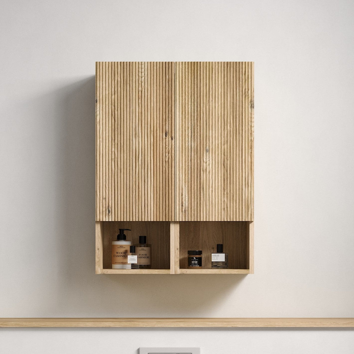 Chic Striped Textures Side Cabinet