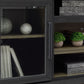 Foyland - XL TV Stand w/Fireplace Option - Black / Brown