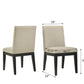 Rocco Solid Wood Beige Dining Chairs Set