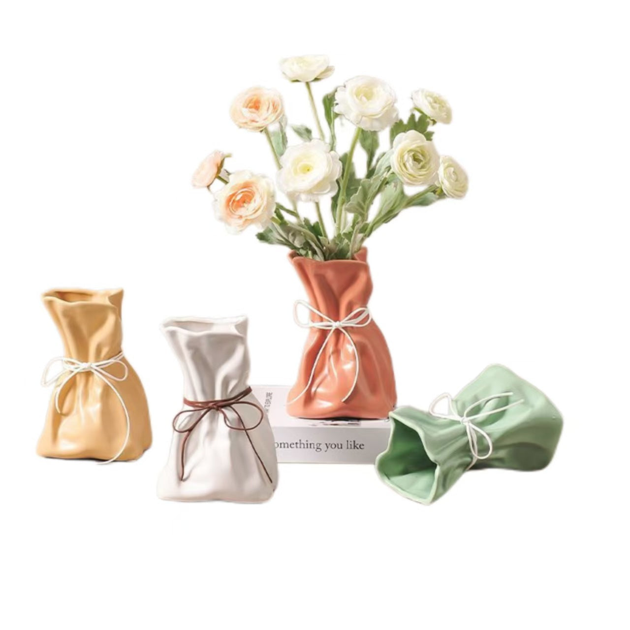 Resin Vase Elegant Flower Arrangement Home Decor