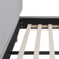 Diego Low Upholstered Platform Bed, Queen, Light
