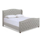 Marcella Upholstered Shelter Headboard Bed Set, King