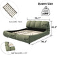 Queen Size Luxury Upholstered Platform Bed