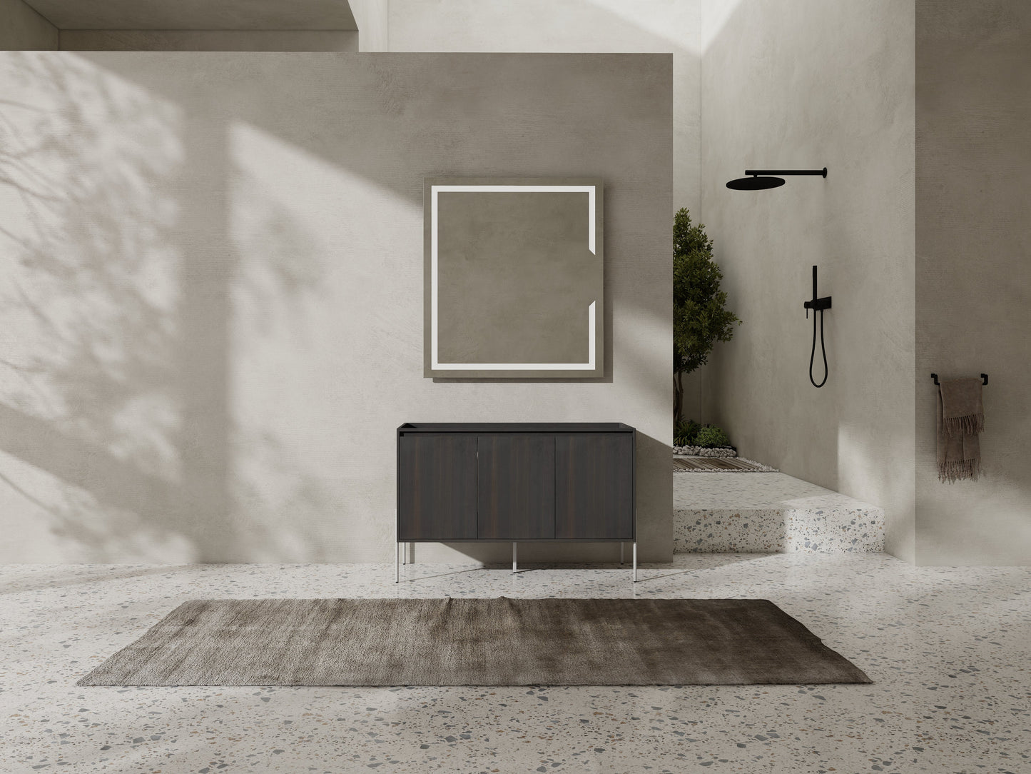 48" Freestanding Bathroom Vanity - Storage Cabinet