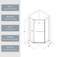 Goodyo Neo-Angle Frameless Shower Door