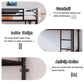 Bunk Bed with Ladder and High Guardrail