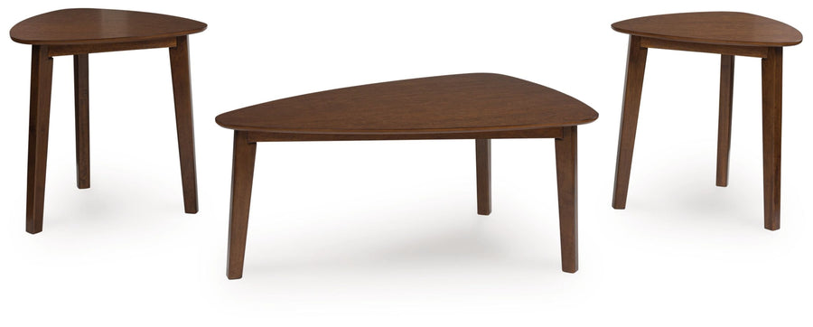 Lyncott - Occasional Wood Table Set (Set of 3) - Brown