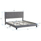 King Size Upholstered Platform Bed Frame with Button Tufted