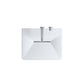 Modern Wall-Mounted Solid Surface Pedestal Sink