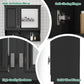 30 Inch Mirror Medicine Cabinet with Open Shelves