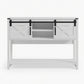 46" Modern Farmhouse Entryway Table with Storage & Sliding Barn Door