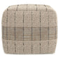 Elmer 18 Inch Wide Square Pouf