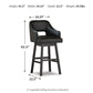 Tallenger - Upholstered Swivel Barstool (Set of 2)