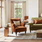 Eloise 30" Pleated Sock Arm Accent Armchair