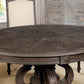 Round Dining Room Table with Pedestal Base