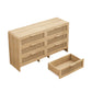 51.18'' Arc Shaped Corner Rattan Cabinet