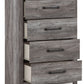 Bronyan - Four Drawer Chest - Dark Gray