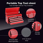 8-Drawer Rolling Tool Storage Cabinet with Detachable Top Tool Box