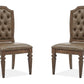 Durango - Wood Dining Side Chair With Upholstered Seat and Back (Set of 2) - Willadeene Brown