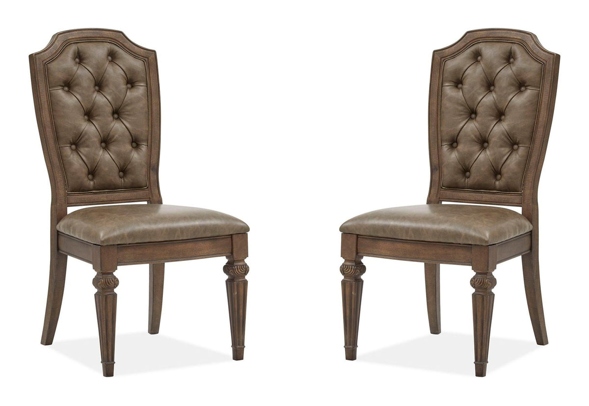 Durango - Wood Dining Side Chair With Upholstered Seat and Back (Set of 2) - Willadeene Brown