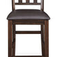 Haddigan - Upholstered Barstool (Set of 2) - Dark Brown