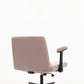 Pink Velvet Criss Cross Armrest Office Chair