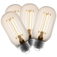 4 Pack - Dimmable LED Vintage Tube 40W Eq.