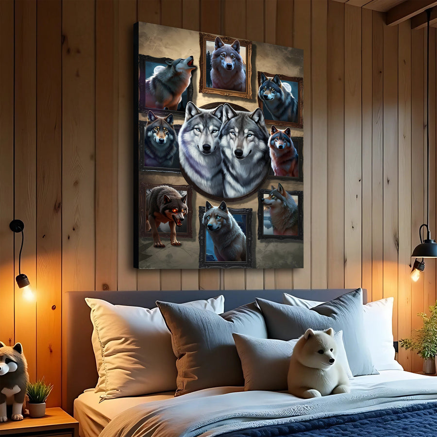 Wolf Collage Wall Art