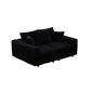 Plush Corduroy 3-Seat Sofa