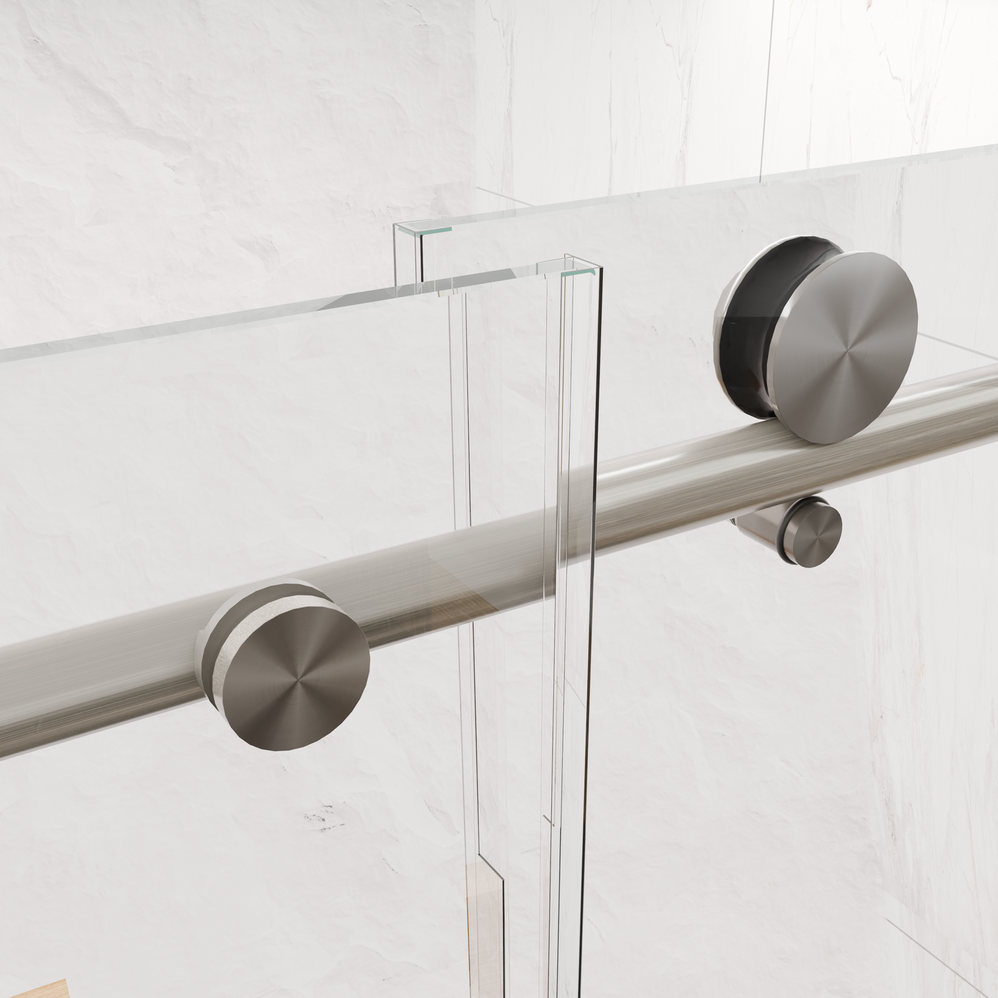 Frameless Shower Door with Premium Tempered Glass