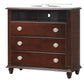 Elegant Cappuccino Media Storage Chest