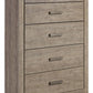 Culverbach - Five Drawer Chest - Gray