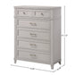 Gray 5 Drawer Chest